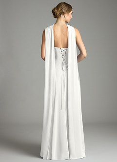 Azazie Ayla Abiti da Damigella Abito A-Line in Chiffon Scollo a Cuore Bianco image10