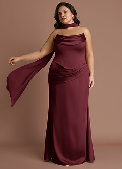 Vestido Vino Largo Sorrel image9