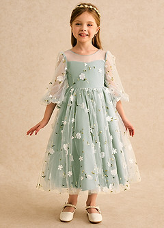 front Meisjes platte schoenen met parelband en strik