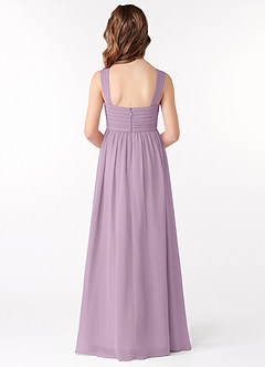 Azazie Evie Junior Wisteria A-Line Pleated Chiffon Dress image3