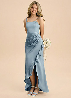 front Pärla och rosett öppen tå blockklackar för småbarn, stora barn