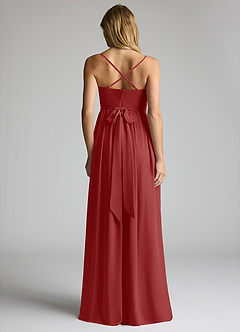 Azazie Llana Abiti da damigella d'onore premaman Abito A-Line Chiffon Floor-Length image4