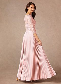 Azazie Corinne Mother of the Bride Dresses Blushing Pink A-Line Sequins Chiffon Dress image2