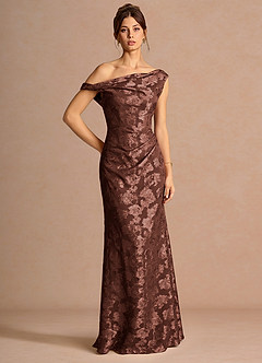 Kismet Mocha Coco Maxi Dress | Azazie