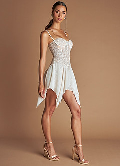 Ariana Vanilla Mini Dress & Veil image9