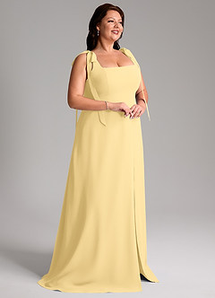 Azazie Debra Bridesmaid Dresses Butter A-Line with Pockets Chiffon Convertible Dress image15