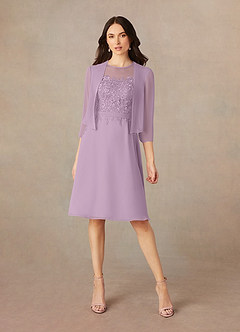 Azazie Klaus Mother of the Bride Dresses Wisteria A-Line Scoop Sequins Chiffon Dress image1