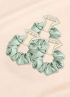 front Sopivanväriset Bridesmaid Stretch -Satiiniset Normaalikokoiset Scrunchit