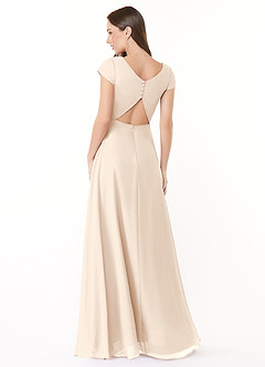 Azazie Hainsly Final Sale Agave A-Line Sweetheart Neckline Chiffon Dress image2