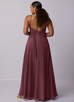 Barbie ♥ Azazie Bridesmaid Dresses Sangria A-Line Chiffon Dress image9