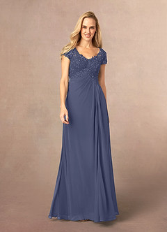 Azazie Jetta Mother of the Bride Dresses Stormy A-Line Sequins Chiffon Dress image1