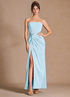 Vestido Azul Cielo Largo Selene image3