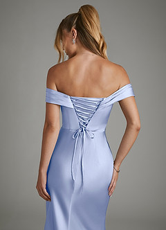 Azazie Hayden Bridesmaid Dresses Ice Mermaid Corset Stretch Satin Dress image7
