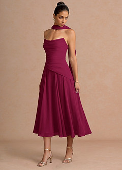 Midi jurk Gabriela Merlot image3