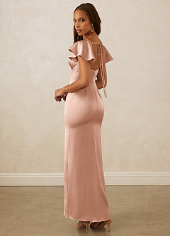 Christian Siriano Bridal for Azazie 1005 Brautjungfernkleider Etui Herzausschnitt Stretch-Satin Kleid Roségold image8