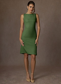 front Kennedy Olijf Set van gestructureerd stretchjack en kostuum