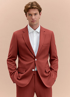 front James Terrakotta Anzugjacke