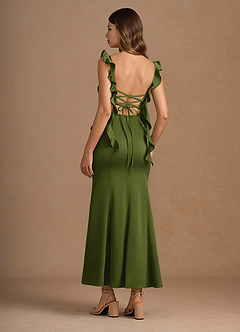 Vestido Verde Oliva Largo Lilibet image2