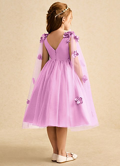 Azazie Staria vestidos de niña de las flores Vestido de Rosa Caramelo de Tul de Princesa con Volante image9