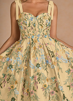 Midi jurk Aurelie Citroen Multi image7