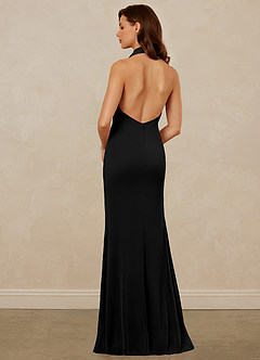 Christian Siriano Bridal for Azazie 1018 Bridesmaid Dresses Cowl Neck Mesh Sheath Dress image10