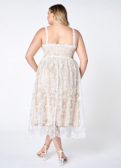 My Dearest White Lace Sleeveless Midi Dress image11