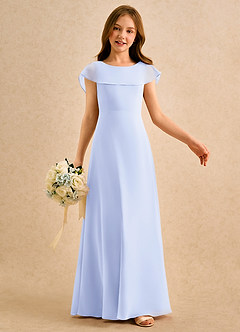 Azazie Kittie Girls Formal Abiti da Ragazza di Fiori Abito A-Line in Chiffon Lavanda image6