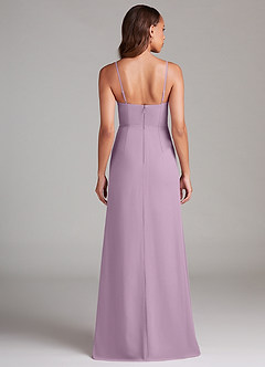 Azazie Maci Bridesmaid Dresses Wisteria Sheath Pleated Chiffon Dress image7