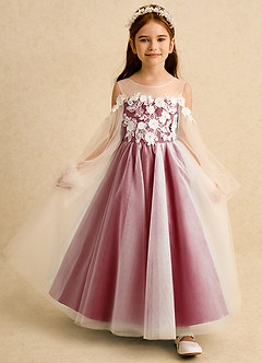 Azazie Zimi Flower Girl Klänningar Klänning Balklänning i Tyll Sweetheart halsringning image7
