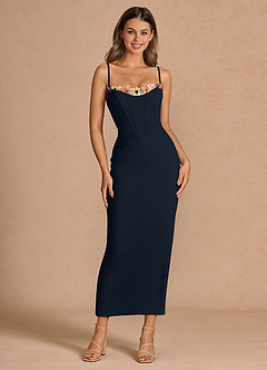 Liliah Navy Maxi Dress image1