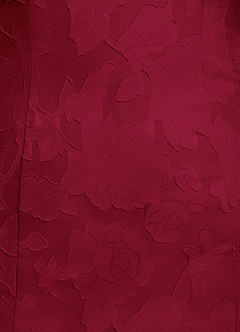 Azazie Flossie 신부의 어머니 드레스 A라인 주름진 쉬폰 플로어 길이 드레스 image8