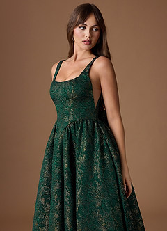 Bea Gilded Emerald Gown image6
