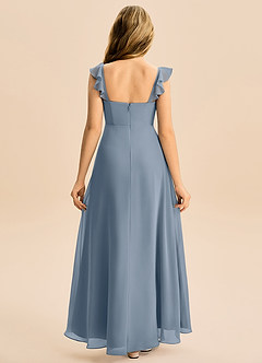 Azazie Mavie Junior Abito A-Line in Chiffon Increspato Crepuscolo image2