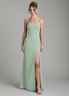 Azazie Egypt Bridesmaid Dresses Agave Sheath Sweetheart Neckline Chiffon Dress image1
