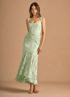 Tiana Light Green Maxi Dress image4