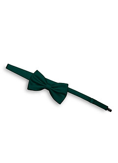 front Matching Matte Satin Pre-Tied Bow Tie & Suspenders Set