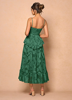 Emery Dark Green Midi Dress image6