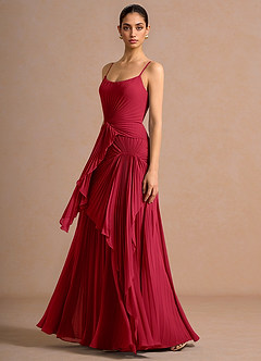 Bashira Cherry Red Maxi Dress image3
