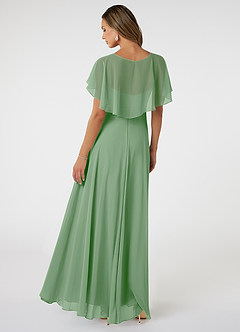 Azazie Jamie Bridesmaid Dresses Matcha A-Line Chiffon Dress image5