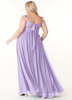Azazie Metz Bridesmaid Dresses Lilac A-Line Sweetheart Ruched Chiffon Dress image8