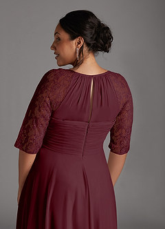 Azazie Gracelyn Abiti per la Madre della Sposa Abito A-Line in Pizzo Cabernet image12