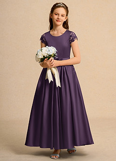 Azazie Bunny Junior Formal Flower Girl Klänningar Klä Balklänning i Spets image3