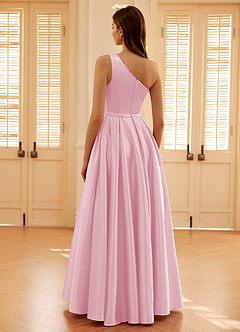 Millie Rosa Abito da ballo in raso a trapezio image9