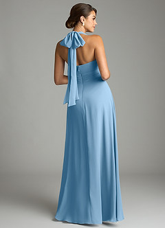 Azazie Tamira Suknie dla druhen Linia A Pofałdowany Szyfon Do ziemi Sukienka image8