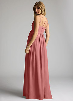 Azazie Emree Abiti da damigella d'onore premaman Abito A-Line Chiffon Floor-Length image5