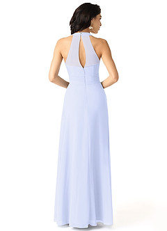 Azazie Danica Bridesmaid Dresses Lavender A-Line Pleated Chiffon Dress image2