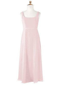 Azazie Renee Junior A-Linie Seitliche Cut-Outs Chiffon Kleid Zartrosa image5
