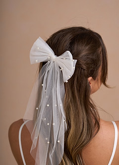 front Haarspange mit Haarschleife für Braut