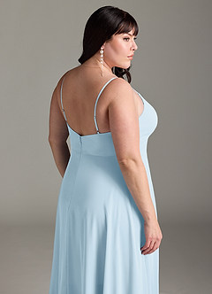 Azazie Akita Bridesmaid Dresses Sky Blue A-Line Chiffon Dress image11