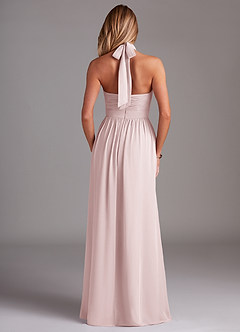 Azazie Avary Bridesmaid Dresses Blushing Pink A-Line Pleated Chiffon Dress image8